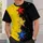 Split Yellow And Black Sparkling Stars For Bold Outings And Concert Nights All-over Print Unisex T-shirt - 5