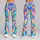 Pastel Stained Glass Mosaic for Colorful Everyday Lounge and Weekend Style Leggings - 9