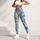Pastel Stained Glass Mosaic for Colorful Everyday Lounge and Weekend Style Leggings - 5