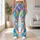 Pastel Stained Glass Mosaic for Colorful Everyday Lounge and Weekend Style Leggings - 11