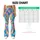 Pastel Stained Glass Mosaic for Colorful Everyday Lounge and Weekend Style Leggings - 7