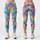 Pastel Stained Glass Mosaic for Colorful Everyday Lounge and Weekend Style Leggings - 3