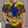 Colombia Map With Orchid And Tropical Foliage For Travel, Festivals And National Pride All-over Print Unisex T-shirt - 4