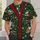 Christmas Holiday Green Vest with Santa and Candy Trains for Festive Parties and Gifting All-over Print Unisex T-shirt - 6