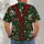 Christmas Holiday Green Vest with Santa and Candy Trains for Festive Parties and Gifting All-over Print Unisex T-shirt - 4