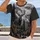 Majestic Deer in Misty Forest for Camping and Hiking Adventures in the Wild Nature All-over Print Unisex T-shirt - 2