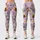 Cute Bumble Bees on Lavender Fields for Cheerful Spring Outings and Garden Days Ahead Leggings - 3