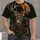 Whitetail Deer Beneath Autumn Moon for Rustic Hunting Camp Nights and Outdoor Weekends All-over Print Unisex T-shirt - 4