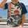 Vintage Tropical Ocean Sunset With Palms for Relaxed Beachside Summer Getaways and Travel All-over Print Unisex T-shirt - 2