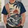 Vintage Tropical Ocean Sunset With Palms for Relaxed Beachside Summer Getaways and Travel All-over Print Unisex T-shirt - 5