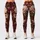 Burgundy Vintage Botanical Florals for Relaxed Vacation Style and Everyday Living Leggings - 3