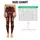 Burgundy Vintage Botanical Florals for Relaxed Vacation Style and Everyday Living Leggings - 1