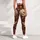 Burgundy Vintage Botanical Florals for Relaxed Vacation Style and Everyday Living Leggings - 4