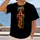 Fiery Cross Faith Message for Festivals, Worship and Everyday Streetwear for Men All-over Print Unisex T-shirt - 2