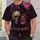 Gothic Skull Pumpkin Raven and Roses for Halloween Night and October Season All-over Print Unisex T-shirt - 5