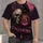Gothic Skull Pumpkin Raven and Roses for Halloween Night and October Season All-over Print Unisex T-shirt - 4