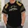 Black And Gold Football Uniform Style For Game Day And Casual Fan Wear All-over Print Unisex T-shirt - 5