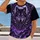 Violet Wolf, Moon and Castle for Gothic Nightlife and Dark Fantasy Fans All-over Print Unisex T-shirt - 2