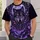 Violet Wolf, Moon and Castle for Gothic Nightlife and Dark Fantasy Fans All-over Print Unisex T-shirt - 5
