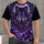 Violet Wolf, Moon and Castle for Gothic Nightlife and Dark Fantasy Fans All-over Print Unisex T-shirt - 4