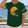 Vintage Green And Gold Football Helmet Fanwear For Game Day Tailgates And Sports Fans All-over Print Unisex T-shirt - 2