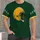 Vintage Green And Gold Football Helmet Fanwear For Game Day Tailgates And Sports Fans All-over Print Unisex T-shirt - 4
