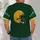 Vintage Green And Gold Football Helmet Fanwear For Game Day Tailgates And Sports Fans All-over Print Unisex T-shirt - 6