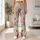 Highland Cow and Wildflower Bohemian Motifs for Cozy Weekends and Festival Style Leggings - 11