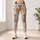 Highland Cow and Wildflower Bohemian Motifs for Cozy Weekends and Festival Style Leggings - 6