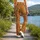 Amber Paisley and Lotus Motifs for Bohemian Weekend Style and Everyday Outings Leggings - 12