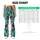 Playful Wild Dog Faces In Turquoise For Bright Summer Days And Casual Outings Leggings - 7
