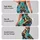 Playful Wild Dog Faces In Turquoise For Bright Summer Days And Casual Outings Leggings - 2