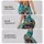Playful Wild Dog Faces In Turquoise For Bright Summer Days And Casual Outings Leggings - 8
