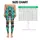 Playful Wild Dog Faces In Turquoise For Bright Summer Days And Casual Outings Leggings - 1