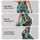 Playful Wild Dog Faces In Turquoise For Bright Summer Days And Casual Outings Leggings - 2