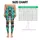 Playful Wild Dog Faces In Turquoise For Bright Summer Days And Casual Outings Leggings - 3