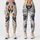 Watercolor Roosters and Blue Florals for Relaxed Country Weekends and Garden Strolls Leggings - 3