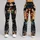 Santa Claus Horseback Christmas Nightscape for Festive Holiday Celebrations and Winter Style Leggings - 9
