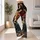 Santa Claus Horseback Christmas Nightscape for Festive Holiday Celebrations and Winter Style Leggings - 11