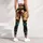 Santa Claus Horseback Christmas Nightscape for Festive Holiday Celebrations and Winter Style Leggings - 4