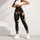 Santa Claus Horseback Christmas Nightscape for Festive Holiday Celebrations and Winter Style Leggings - 5