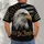 White-Headed Eagle And Gold Stars For Motorcycle Rides And Outdoor Camping All-over Print Unisex T-shirt - 6
