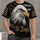 White-Headed Eagle And Gold Stars For Motorcycle Rides And Outdoor Camping All-over Print Unisex T-shirt - 4