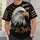 White-Headed Eagle And Gold Stars For Motorcycle Rides And Outdoor Camping All-over Print Unisex T-shirt - 5