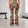 Burgundy Heart and Vine Motifs for Bohemian Getaways and Relaxed Everyday Style Leggings - 10