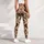 Burgundy Heart and Vine Motifs for Bohemian Getaways and Relaxed Everyday Style Leggings - 5