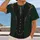 Emerald Pinstripe Faux Suit with Gold Filigree for Parties and Formal Events All-over Print Unisex T-shirt - 2