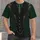 Emerald Pinstripe Faux Suit with Gold Filigree for Parties and Formal Events All-over Print Unisex T-shirt - 4