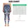 Blue Floral Bouquet Motif For Relaxed Weekend Outings And Everyday Spring Travel Style Leggings - 1