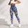 Blue Floral Bouquet Motif For Relaxed Weekend Outings And Everyday Spring Travel Style Leggings - 5